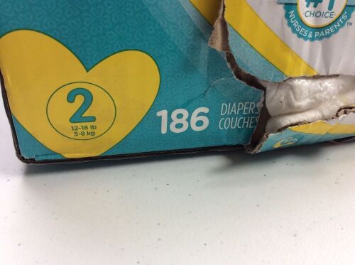 Diapers Size 2, 186 Count - Pampers Swaddlers Disposable Baby Diapers, ONE MONTH SUPPLY. NEW - Lot 304