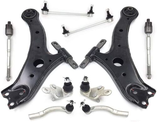 Topicksap - 10pc For 07-11 Toyota Camry 2.5 3.5 LE SE XLE CE Lower Control Arms and Ball Joints Passenger and Driver Side, Sway Bars End Links, Inner & Outer Tie Rod Ends - Appears New - Lot 330