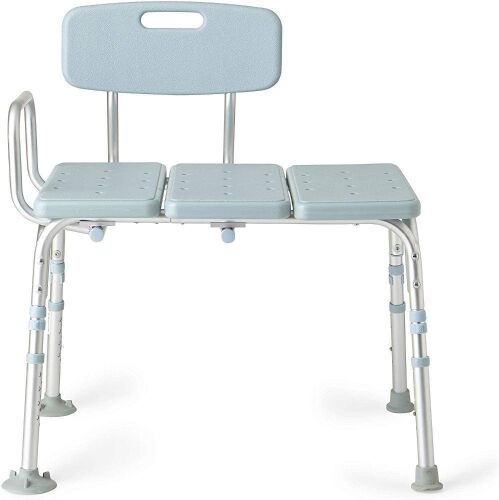 Medline Tub Transfer Bench With Microban Antimicrobial Protection, for Use as A Shower Bench or Bath Seat - Appears New - Lot 402