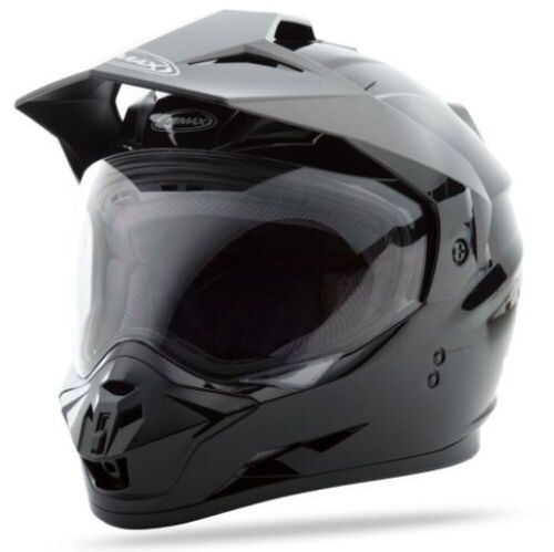 G-Max GM11S Dual Sport, Solid Helmet, Black, Large - Appears New in Damaged Box - Lot 489
