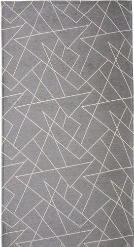 Lot of (2) Vantextile Area Rug Carpet Solid Trellis Design Moroccan Kitchen Runner Grippers Indoor & Outdoor Waterproof Non-Slip, Grey, 31.5x59inch - NEW - Lot 3005