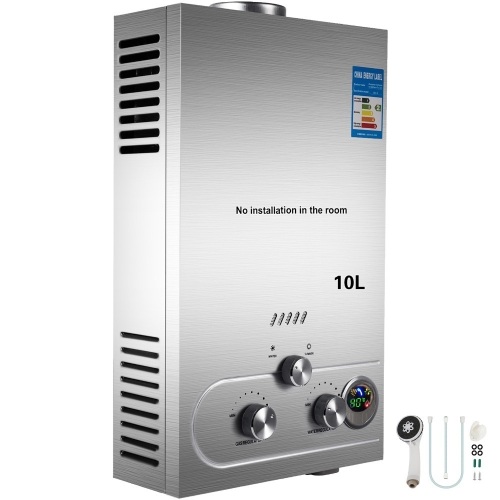 Stainless Steel Liquefied Propane Gas Water Heater with Shower Head Kit. Wall-Mounted Water Heater. 10L. E-Commerce Return. Unknown Condition - Lot 113