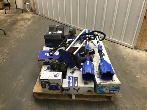 Pallet of Kobalt Tools. E-Commerce Return. Appear Used. Salvage for Parts/Repair.  - Lot 117