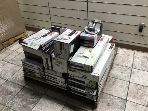 Pallet of Bathroom Faucets, Showerheads, & Kitchen Faucets. Various Brands & Styles. SEE PICS. E-Commerce. Some Appear New - Lot 139