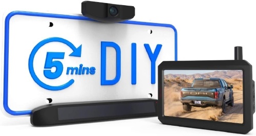 Auto-Vox Solar Wireless Backup Camera,5 Inch HD Monitor with Digital Wireless Signal and HD Image. Waterproof Rear View Camera. E-Commerce Return. Unknown Condition - Lot 147