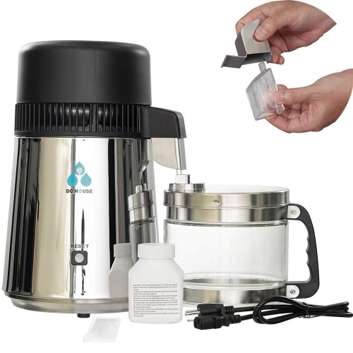 1 Gallon Stainless Steel Water Distiller with Glass Filter. Appears New - Lot 205