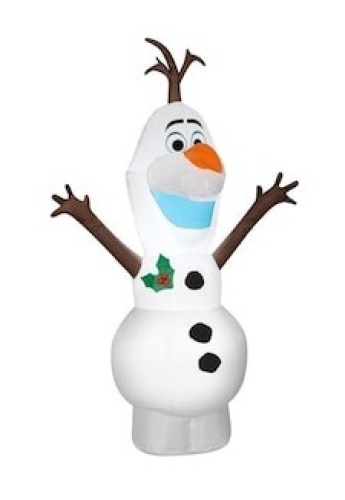 Gemmy Frozen 4-ft Lighted Olaf Christmas Inflatable. Tested/Works - Lot 220