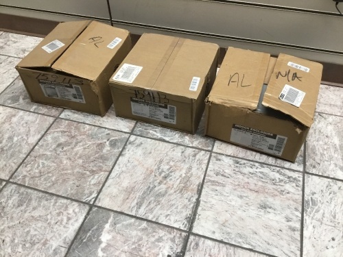 Lot of (3) Indoor Enclosure Junction Boxes, 12" x 12" x 4"/each. Appear New - Lot 228
