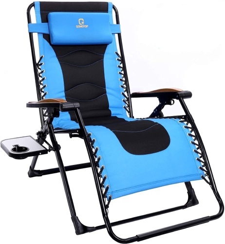 Zero Gravity Patio Chair. Padded, Adjustable, Folding Lawn Chair. Appears New - Lot 243
