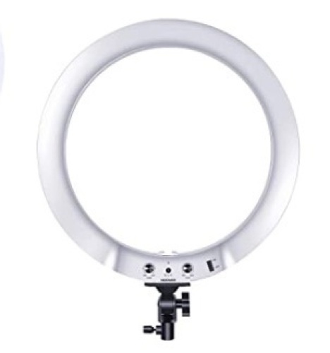 19" LED Ring Light - Dimmable, 5500K, For SmartPhone/Camera w/ Light Stand. E-Commerce Return. Powers On, Not Tested Further. Appears New - Lot 245