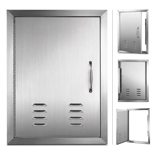 Lot of (2)- Vevor 14x20 Inch BBQ Access Door Stainless Steel Vertical Island Door Single Door. Appear New - Lot 249