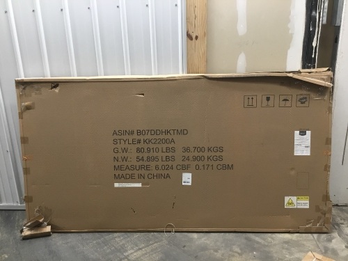 Lot of AMZN Basics 8' x 4' Frosted Glass Dry Erase Board. E-Commerce Return. Appears New.  - Lot 250