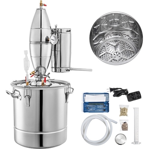 Wine Boiler Water Distiller, 18gallon, 70L Moonshine Still For Wine Maker. Appears New.  - Lot 258