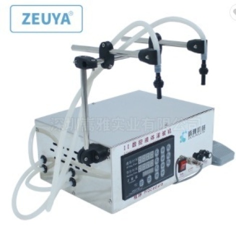 Double Filling Head Electric Pump Liquid Filling Machine KC-280II. Powers On/ Not Tested Further. E-Commerce/Condition Unknown  - Lot 259
