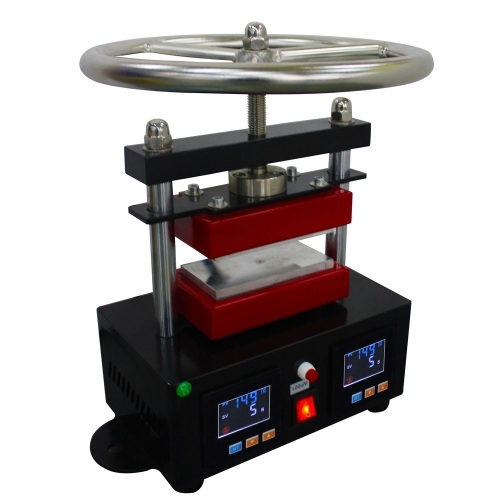 Hand Crank Rosin Press Machine Duel Heated Plates Heat Transfer 2.4"X4.7" 900W. Appears New - Lot 269