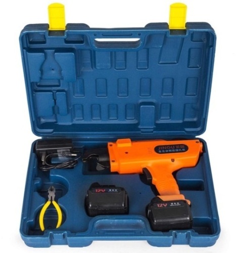 VEVOR 6mm-25mm 12V Automatic Handheld Rebar Tie Reinforcing Steel Strapping Gun. Tested/Works. E-Commerce. Appears New.   - Lot 277