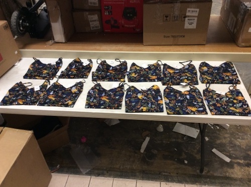 Lot of (12)- J.Crew Navy Jungle Print Top. Various Sizes. See Pictures. All Appear New With Tags. - Lot 334