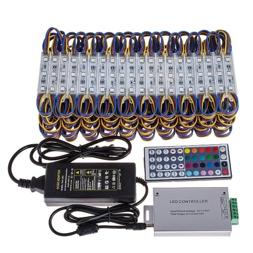 100Ft Store Front Lights RGB SMD5050 Window LED Light 3 LED Module Light. NEW - Lot 439