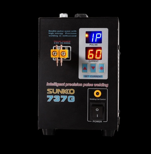 SUNKKO 737G Battery Spot Welder. Dual Digital Display Intelligent Precision Pulse Spot Welding Machine. E-Commerce Return. Powers Up. Not Tested Further - Lot 440