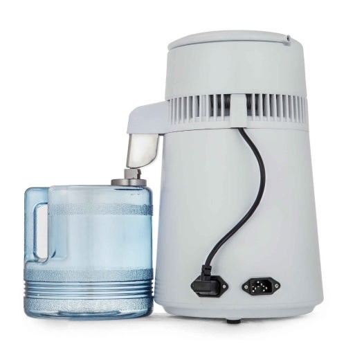 Vevor Countertop Water Distiller 750W Purifier Filter with Handle 1.1 Gal 4L BPA Free, White. Untested. Appears New.  - Lot 473
