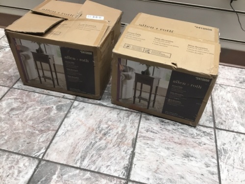 Lot of (2) allen + roth Accent Tables. Appear New. - Lot 499