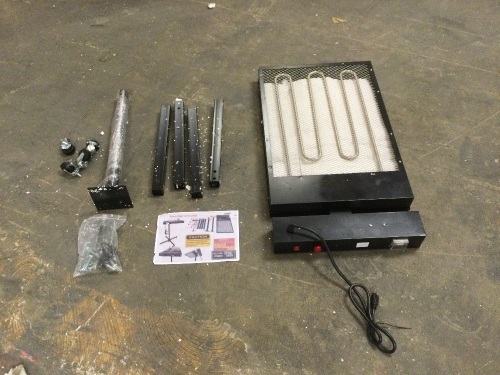 18 x 24 Inch Flash Dryer for Screen Printing. Powers Up and Gets Warm. Not Tested Further. Stand May Not Be Complete - Lot 508
