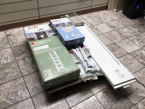 Lot of Closet Shelving & Organization Accessories. Variety of Brands, Sizes & Applications. E-Commerce. Condition Unknown.  - Lot 600