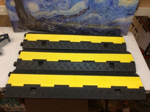 Lot of Floor Cable Covers. E- Commerce Return. Appears New.  - Lot 624