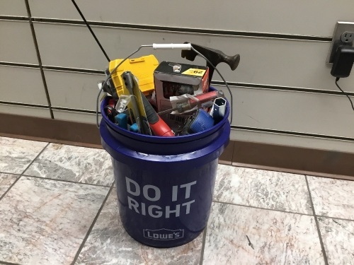 Bucket of Tools from Major Home Improvement Store. Various Brands & Tool Types. SEE PICS. E-Commerce. Appear New.  - Lot 656