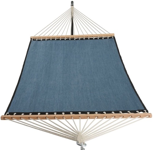 Patio Watcher Quick Dry Hammock Bamboo Spreader Bars, Blue. Appears New  - Lot 668