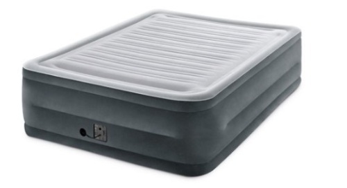 Intex 22" Queen Comfort Plush High Rise Durabeam Airbed Mattress with Built-In Pump - Lot 674