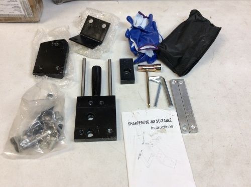 Lawn Mower Blade Sharpener Jig Model 5000. E-Commerce Return. Condition Unknown.  - Lot 708