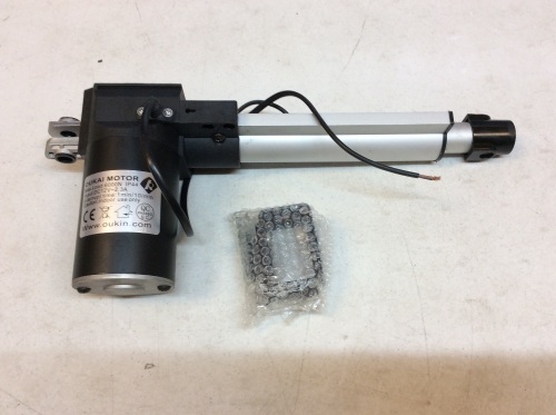 6" Sroke Linear Actuator 6000N/1320lbs, Pound Max Lift 12V DC Motor. Condition Unknown. SEE PICS. E-Commerce Return.  - Lot 710