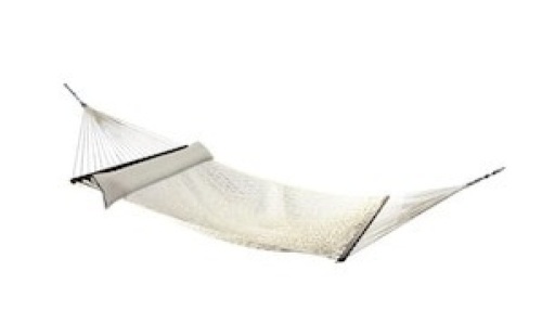 Style Selections Garden Treasures Hammock w/ Pillow, Cream. Appears New  - Lot 712