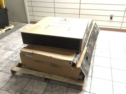 (1) Shower Floor Pan, (1) Shower Side Wall Set & (1) Shower Back Wall. Appears New w/ Damage to Side Wall Set - Lot 713