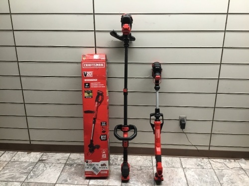 Lot of (2) Cordless Craftsman Weed Wackers w/ Batteries. E-Commerce. Appears New.  - Lot 716