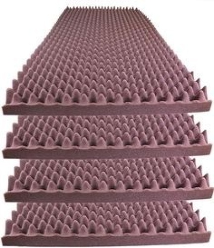 (5) Packs (6/pcs per pack) of Egg Crate Foam Acoustic Soundproofing, 1.5" x 12" x 12", Plum. Appear New  - Lot 728
