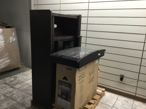 Pallet of Infrared Electric Fireplaces. Various Sizes/Styles/Applications. Condition Unknown. See Pics.   - Lot 740