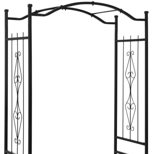 Steel Garden Arch Arbor Trellis for Climbing Plants, 92in Height. Appears New - Lot 832