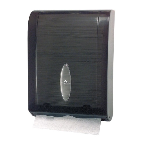 Georgia Pacific Locking C-Fold/Multifold Towel Dispenser, Translucent Smoke. Appears New  - Lot 864