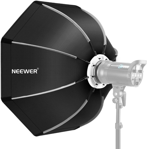 Neewer 35.4 inches Foldable Octagonal Softbox w/ Bowens Mount Speedring & Carrying Case for Speedlite Studio Flash Monolight. Appears New - Lot 911