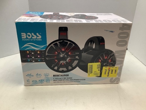 Boss Audio Systems MRWT40RGB Waketower UTV Roll Bar Speaker System, Ecommerce Return - Lot 96