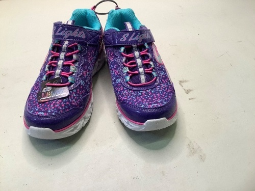 Skechers, S Lights, Girls, Size 2, Ecommerce Return - Lot 244
