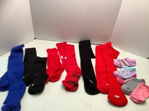 Lot of (14) Pair of Socks, Misc. Size and Colors, Ecommerce Return - Lot 253