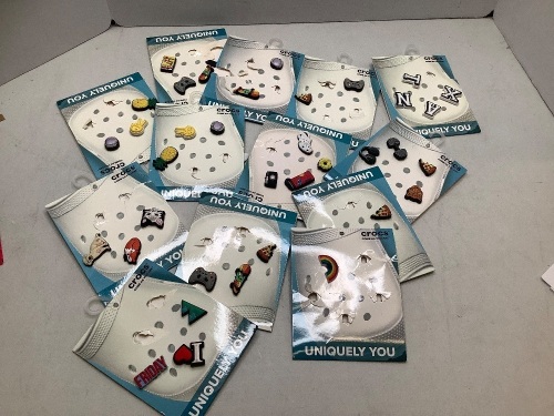 Lot of (13) Packs of Croc Charms, Ecommerce Return - Lot 255