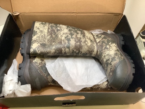 Men's Zoned Comfort Trac 800 Gram Rubber Boots, 10D, Ecommerce Return - Lot 277