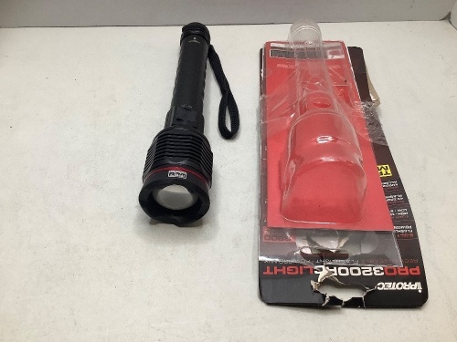 Iprotec Pro 3200 RC Light, Rechargable Flashlight & Powerbank, Ecommerce Return - Lot 326