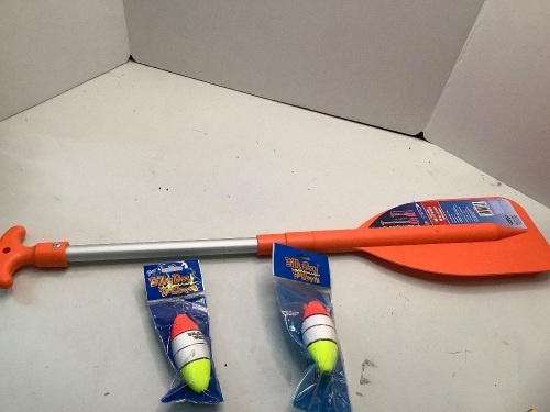 Telescopic Mini Paddle, 2 Bobbers, Ecommerce Return - Lot 329