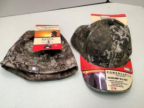 Lot of (2) Red Head Powercap, Beanie and Cap, Ecommerce Return - Lot 343