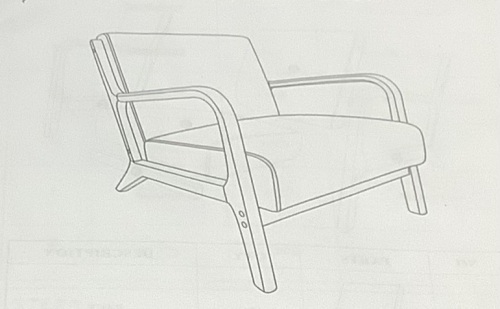 Lounge Accent Armchair  - Lot 632